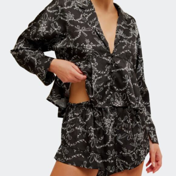 NWT Free People Intimately Beauty Sleep Short Pajamas SET - Picture 2 of 9